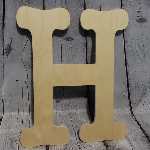 Craft wood letter H - BOGO8 - Picture 5 of 5